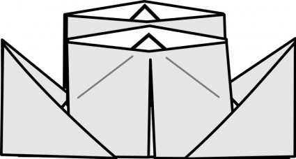оригами пароход