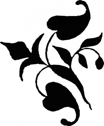 folhas de videira ornamental clip-art