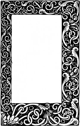 clip-art frame ornamentado