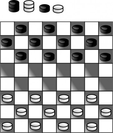 黑白棋的棋盤遊戲，剪貼畫