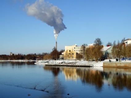 fiume di Oulu Finlandia