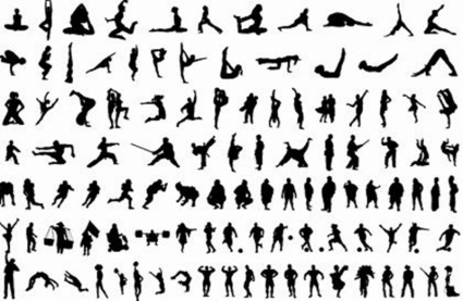 Over Free Vector Body Silhouettes