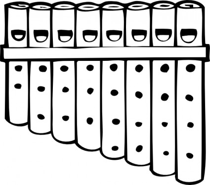 Pan pipes clipart