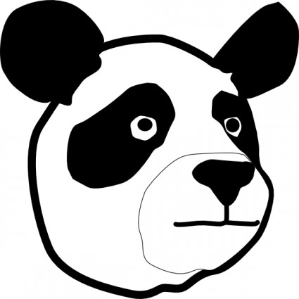 Panda cabeza clip art