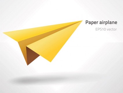 Papier Flugzeug Vektor