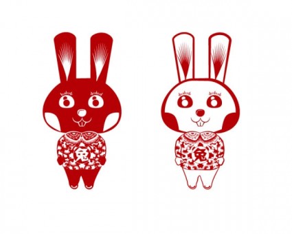 vector de PaperCut conejo conejo