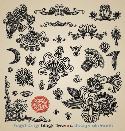 papercut スタイルの古典的なパターン ベクトル