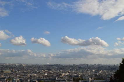 Paris horyzontu nieba