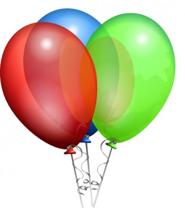 globos de helio de partido clip art