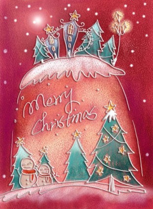 pastelli dipinte a mano Natale illustrator psd a strati