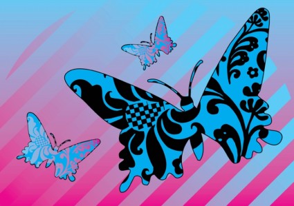 borboletas de padrão