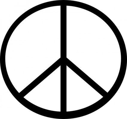 clipart de paix symbole