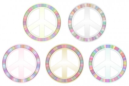 pasteles de símbolo de paz