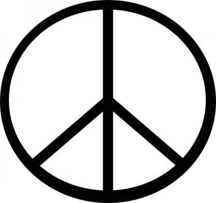 solución transparente clip art de paz símbolo