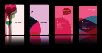 kartu merah muda persik latar belakang vektor