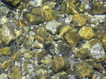Steine unter Wasser