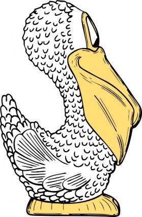 Pelican sisi pemandangan clip art