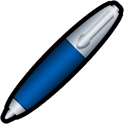 bút màu xanh