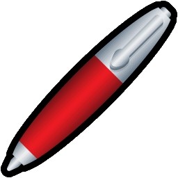 bút màu đỏ