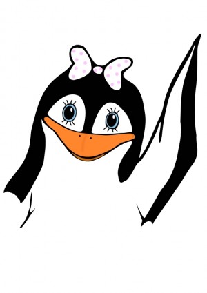 dziewczyna pingwina