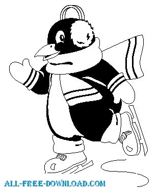 pinguino pattinaggio