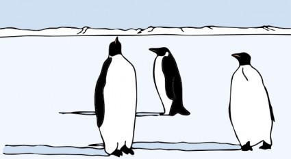 ペンギンをクリップアートします。