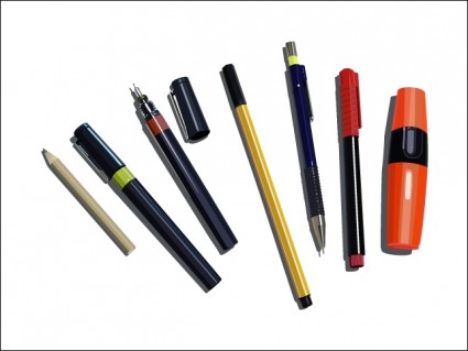 canetas lápis