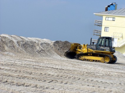 bulldozer di Pensacola beach florida