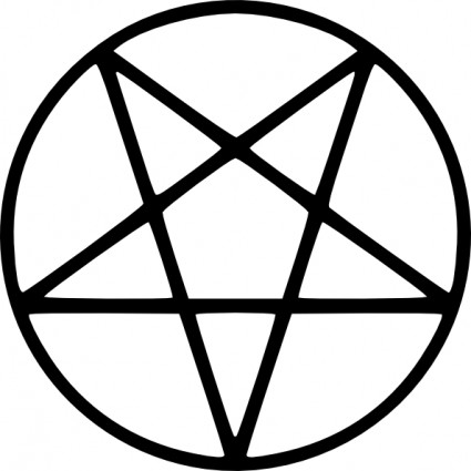 Pentagram pogrubienie clipart