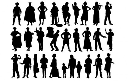 Leute silhouette
