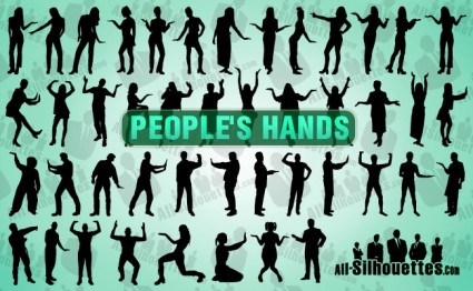 persone con mani