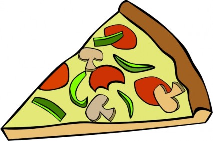 ペパロニのピザのスライス クリップ アート