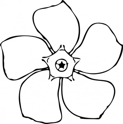 bígaro flor vista superior clip art