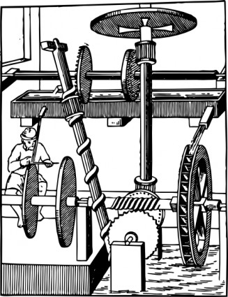 Perpetual Motion Device Using Water Clip Art