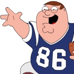 Peter Griffin Football Zoomed