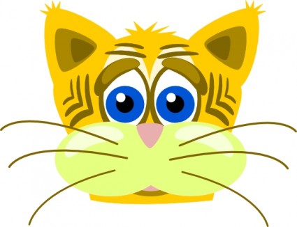 Selma triste tigre gato clip-art