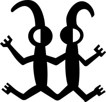 Petroglyph-Zwillinge