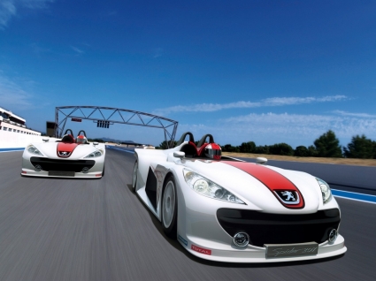 voitures de peugeot Peugeot spider course papier peint