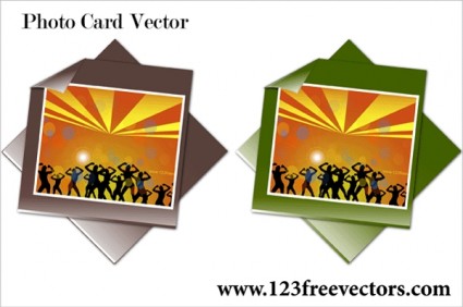 fotoğraf kartı vektör