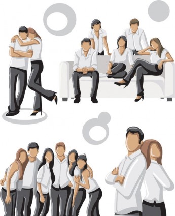 Photo Of Young Men And Women Vector