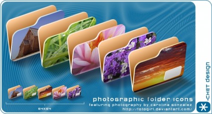 Photographic Folder Icons Icons Pack