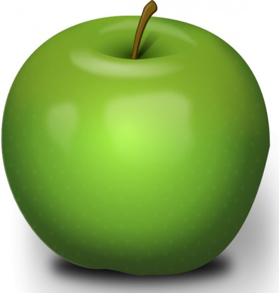 fotorealistyczne zielone jabłko clipart