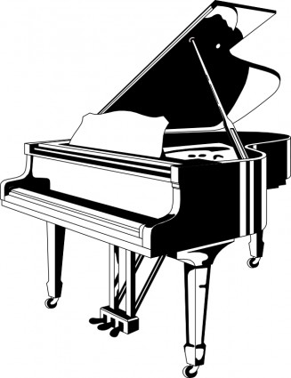 piano noir blanc