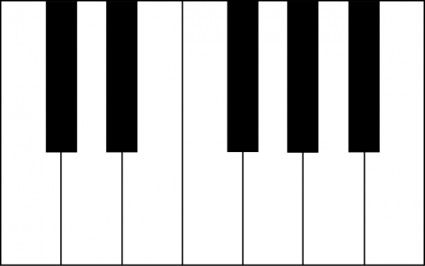 Tasten eines Klaviers ClipArt