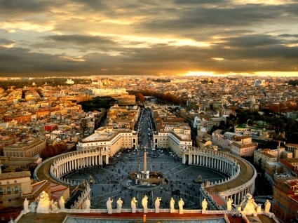 Piazza san pietro tapeta Włochy świat
