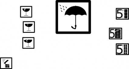 símbolos de pictogramas clip art