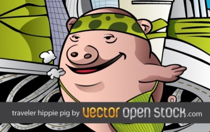 돼지 히피 세계 여행
