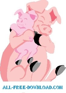 свиньи обниматься