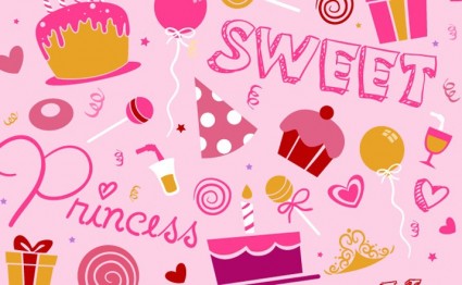핑크 생일 패턴