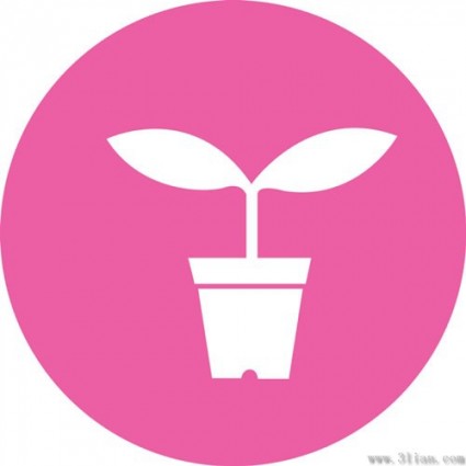 icone vettoriali di fiore rosa sfondo